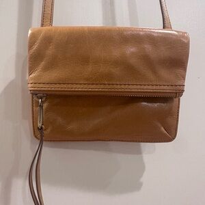HOBO Tan Leather Crossbody Bag